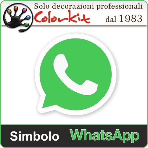 Adesivo simbolo whatsapp - adesivo, cm