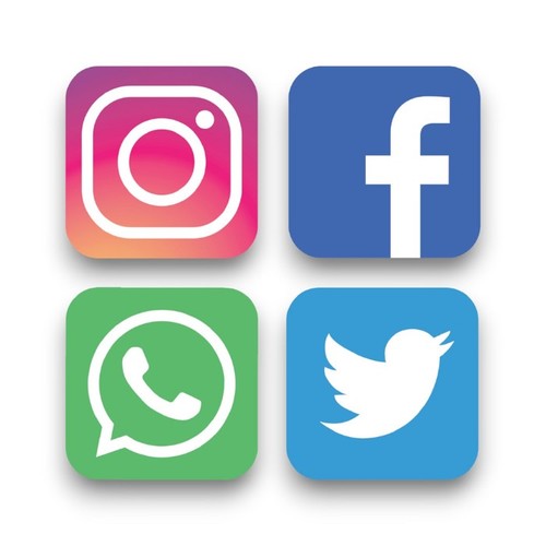 Confezione adesivi social - 4,