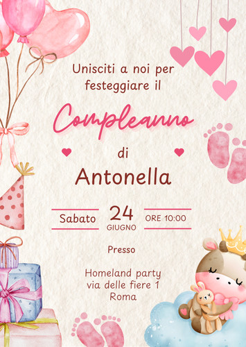 Invito compleanno digitale