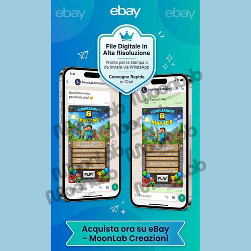 Invito digitale minecraft - invito,