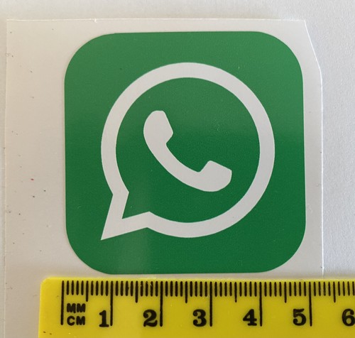 Whatsapp adesivo quadrato - whatsapp, auto