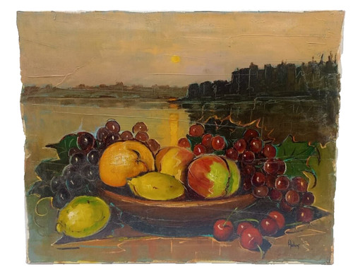 Composizione con tramonto - composizione,